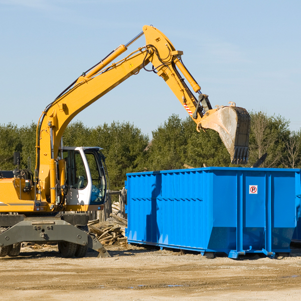 are there any restrictions on where a residential dumpster can be placed in Carbondale OH